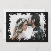 手書きミニマルモダンリストブライダルシャワー 招待状 (裏面)