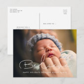 手書きミニマル信じリストの写真 ポストカード (正面/裏面)