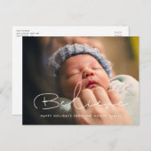 手書きミニマル信じリストの写真 ポストカード (正面/裏面)