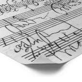 手書きミュージカルスコア ポスター (角)