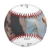 手書きメッセージKeepsake Father's Day 2 Photo 野球ボール (正面)