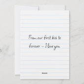 手書きメモハッピーバレンタインデー シーズンカード (裏面)