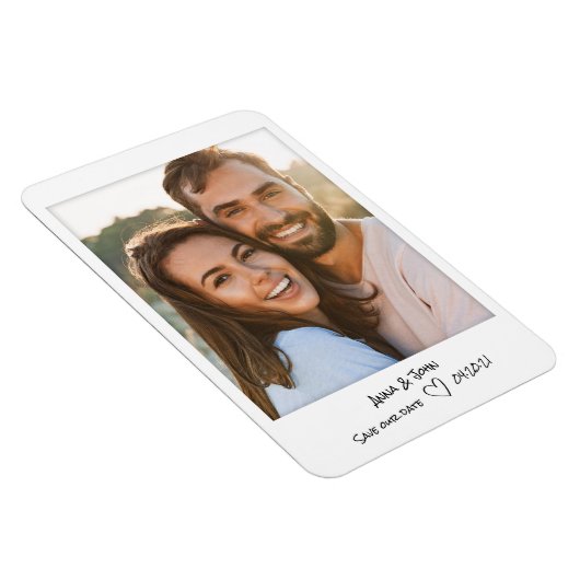 手書きメモ付きインスタント写真日付の保存 マグネット (右側)