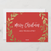 手書きメリーのスクリプトフォトカード シーズンカード (裏面)