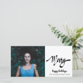 手書きメリースモダンクリプト休日 シーズンカード (スタンド正面)