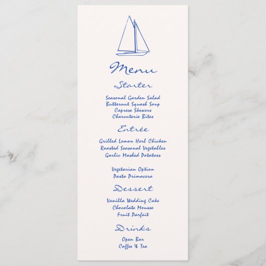 手書きメ航海のニュー プログラム (正面)