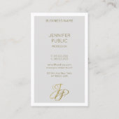 手書きモエレガントノグラムテンプレート 名刺 (裏面)