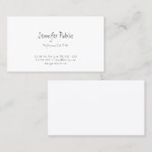 手書きモダンのシンプルテンプレートエレガントトップ 名刺 (正面/裏面)