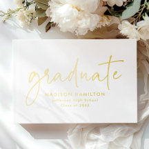 手書きモダンのスクリプト写真の卒業