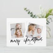 手書きモダンのメリー数々のス写真 シーズンカード (スタンド正面)