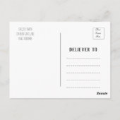 手書きモダンの卒業ありがとうはがき ポストカード (裏面)