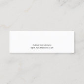 手書きモダンの名前と差出人住所08c. スキニー名刺 (裏面)