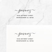 手書きモダンの名前と差出人住所08c. セルフインキングスタンプ