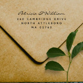 手書きモダンの2つの名前差出人住所 セルフインキングスタンプ