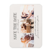 手書きモダンの3枚の写真を救作成 マグネット (縦)