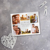 手書きモダンの6写真結婚式の日付を保存