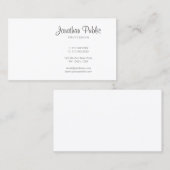 手書きモダンスエレガントクリプトプロフェッショナル 名刺 (正面/裏面)