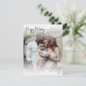 手書きモダンスクリプトの完全写真 シーズンカード (スタンド正面)