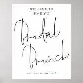 手書きモダンスクリプトへようこそブライダルブランチ ポスター (正面)