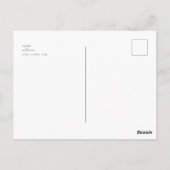 手書きモダンスクリプトウェディング日付の保存 ポストカード (裏面)