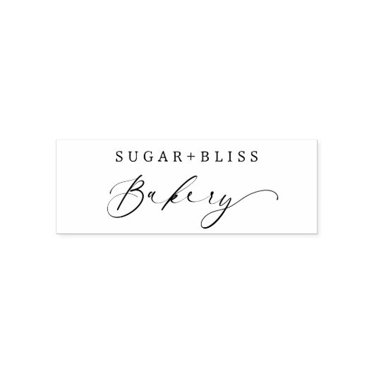 手書きモダンスクリプトベーカリー業務 セルフインキングスタンプ (デザイン)