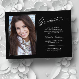 手書きモダンスクリプト大学院2写真 案内状