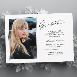 手書きモダンスクリプト大学院2写真 案内状