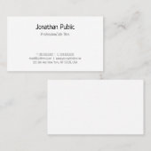 手書きモダンスクリプト文字シンプルテンプレート 名刺 (正面/裏面)