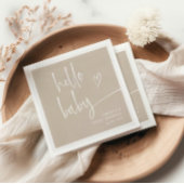 手書きモダンスクリプト赤ちゃんシャワー スタンダードランチョンナプキン