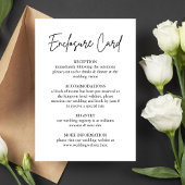 手書きモダンスクリプ結婚トのエンクロージャカード 招待状