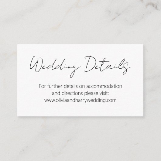 手書きモダンスタイルWebサイトのエンクロージャカード エンクロージャーカード (正面)