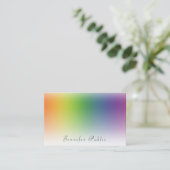 手書きモダンテンプレート美しいサロン 名刺 (スタンド正面)