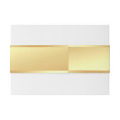 手書きモダンネーム文字金ゴールドルックテンプレート 招待状ベリーバンド (裏面例)