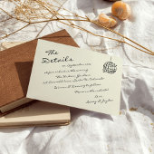 手書きモダンレトロシャンパンタワー結婚ズ ノートカード