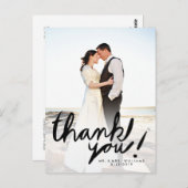 手書きモダン写真ありがとうはがき ポストカード