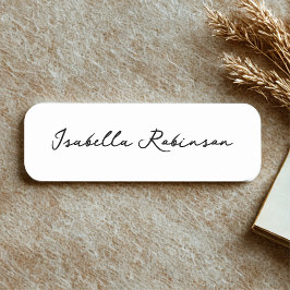 手書きモダン式スタイリッシュ従業員磁気 名札