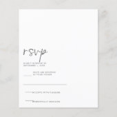 手書きモダンRSVPカード (正面)