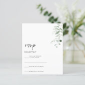 手書きモダンRSVPカード (スタンド正面)