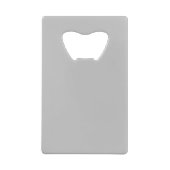 手書きモノグラムの名のイニシャル クレジットカード栓抜き (裏面)