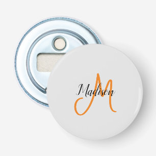 手書きモノグラムの名モダンイニシャル 栓抜き