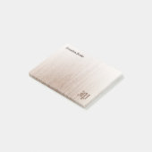 手書きモノグラムカスタムテンプレートウッドルック位置 ポストイット (アングル)