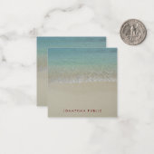 手書きモノグラムテンプレート波砂 ノートカード (正面/裏面インサイチュ)