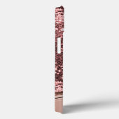 手書きモノグラムバラ金ゴールド金属グリッターケース – Case-Mate iPhoneケース (裏面 / 右)