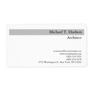 手書きモノグラムプロフェッショナルプレーンシンプル ラベル