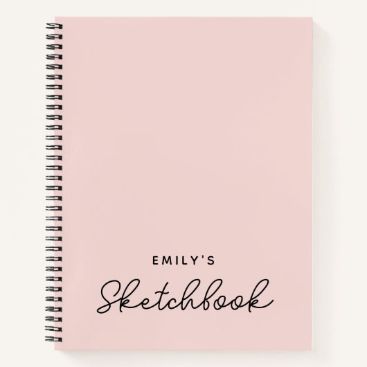 手書きモノライン書道赤面スケッチブック ノートブック (正面)