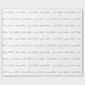 手書きラッピング紙- "メリークリスマス" ラッピングペーパー (フラット)