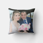 手書きラブスク結婚リプトの2枚の写真 クッション (裏面)