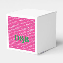 手書きラブストーリーイニシャルカップル名門私立校風のおもしろい フェイバーボックス