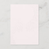 手書きラブネイビー結婚の情報 エンクロージャーカード (裏面)