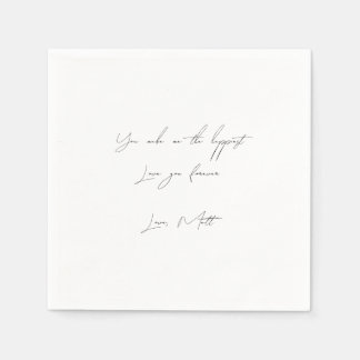 手書きラブノート |個人Touch結婚ズ スタンダードカクテルナプキン